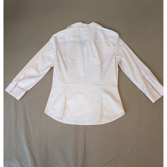 ELIE TAHARI Women's Baby Pink, 3/4 sleeve blouse, Hook & Eye Closure Size Medium - Picture 2 of 8